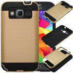 Wholesale Samsung Galaxy Core Prime Prevail LTE G360 Armor Hybrid Case (Champagne Gold)